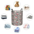 thumbnail image 6 of Fotbe Rose Mix Leopard 3 Laundry Basket with Handles, Waterproof Large Laundry Hamper, Wash Bag for Corner Dorm, Rolling Laundry Basket with Handles-Medium, 6 of 8