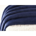 thumbnail image 3 of Navy Sherpa King Blanket 108X90 100% Polyester, 3 of 5