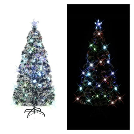 Pre-lit Christmas Tree with Stand 6 ft 220 Branches