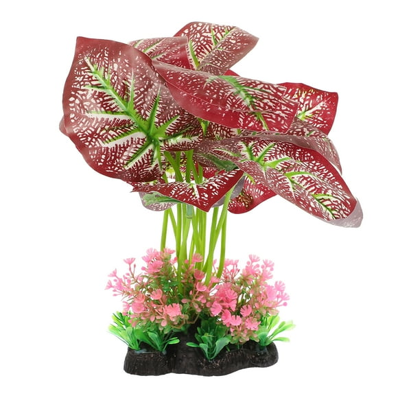 Planta de acuario artificial, planta de pecera, planta de agua de pecera, simulación, planta de plástico, adorno