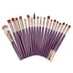thumbnail image 2 of Kit de 20 brochas de maquillaje profesionales, juego de brochas de maquillaje de color morado, rosa y dorado, brocha para sombra de ojos, rímel, herramientas de belleza, 2 of 14