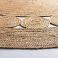 thumbnail image 3 of KLAVATE Natural Fiber Hand Braided Jute Area Tikki Round Rug, 3 of 3