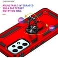 thumbnail image 3 of A53 Case,A53 5G Case, Military Grade Protective Samsung Galaxy A53 Cases Cover with Ring Car Mount Kickstand for Samsung Galaxy A53/A53 5G - Red, 3 of 12