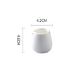 thumbnail image 2 of Exquisite Ceramic Open Mouth Gravy Boat White Coffee Creamer Container Milk Frother Cup For Sauces Milk Salad, 2 of 5