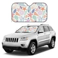 thumbnail image 2 of Fuzoiu Colorful Seashells Print Car Windshield Sunshade,Foldable Reflective Sun Visor,Windshield Sun Shade,UV Rays Sun Visor Shade,Auto Front Sun Shield Shade-Medium, 2 of 8