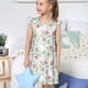 thumbnail image 4 of Fotbe Lilies Flowers Vestido de Dormir para Niñas de 3 a 10 Años, Mangas Cortas, Estilo Princesa, Pijama Camisón con Mangas Voladas-Medium, 4 of 6
