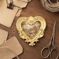 thumbnail image 5 of Vintage Gold Mini Picture Frames, Resin Ornate Photo Holders with Round Irregular Shapes, for Jewelry Cosmetic Display, Home Tabletop Decor, Wedding Favor Gift, 5 of 7