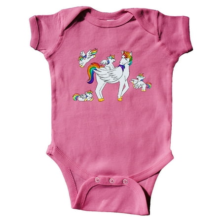 

Inktastic Cute Unicorn Family Gift Baby Boy or Baby Girl Bodysuit