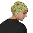 thumbnail image 4 of Gaeub Sage Green With Sunflowers Print Beanie Hats for Men Women,Winter Caps,Knit Cuffed Beanie,Cuffed Cap,Great for Winter Activities, 4 of 7