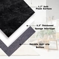 thumbnail image 2 of Janvonne Fluffy Area Rugs for Living Room,6x9ft Black Soft Non Skid Shaggy Carpets for Bedroom, Dorms, Home Decor, 2 of 6