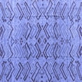 thumbnail image 1 of Ahgly Company Machine Washable Indoor Square Abstract Blue Modern Area Rugs, 6' Square, 1 of 4