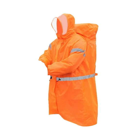 Backpack Raincoat Waterproof Rain Poncho with Hood Breathable Climbing Adults Hiking Lightweight Travel Rain Jacket Rain Coat XL