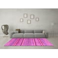 thumbnail image 3 of Ahgly Company Indoor Square Oriental Pink Modern Area Rugs, 8' Square, 3 of 4
