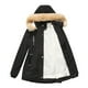 thumbnail image 1 of Chaquetas para mujer Abrigo largo cálido Sudadera con capucha Chaqueta de cuello Parkas de invierno delgadas Abrigos Odeerbi ODB-3, 1 of 9