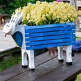 thumbnail image 6 of 10 Bundles Artificial Flowers Fake Daffodils Flowers UV Resistant No Fade Faux Greenery Faux Plastic Lotus for Wedding Garden Hanging Planter Indoor Porch Patio Office Home Decoration Yellow, 6 of 7