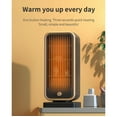 FZM Space Heater Energy Saving And Silent Ceramic Heater One Button Heating Warm Air No Light