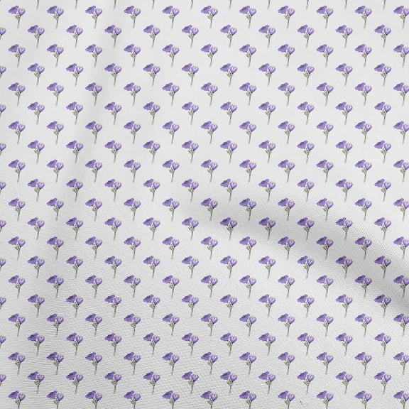 oneOone Polyester Spandex Violet Fabric Floral Sewing Material Print Fabric By The Yard 56 Inch Wide