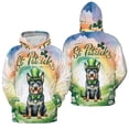thumbnail image 3 of Happy St. Patrick’s Day Australian Cattle Dog with Green Hat Shamrocks Rainbow All Over Print 3D Hoodie Unisex Merch Hoodies Heeler Lover Gifts - 03007, 3 of 6