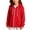 Red, variant on ZBSOKO Girls Zip Up Hoodie Ribbed Knit Solid Color Warm Jacket with Pocket Lightweight Fashion Hooded Sweater for Kids Teen 5-16 Years