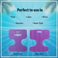 thumbnail image 4 of VOS Oasis Water Solid Saddle Floats for Adults - Ultra Buoyant, Double Coated, Comfortable Floating Seats for Pool, Beaches, Lakes, Water Parks, Pack of 1 (Lavender Secret), 4 of 8