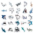 thumbnail image 2 of 50 Uds. De pegatinas de dibujos animados de tiburones, calcomanías de grafiti, portátil, teléfono, diario, guitarra, bicicleta, coche, álbum de recortes, pegatina impermeable, juguete para niños, 2 of 5