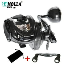 New Carbon Fibre Body Baitcasting Reel Max Grag 18kg 6.3:1 Brass Gear Saltwater Catfishing Trolling Shake Slowly Wheel Seawater