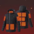 thumbnail image 2 of Fesfesfes Outdoor Warm Puffer Jacket for Men and Women Heated Jacket For Riding Skiing Fishing Charging Via Heated Coat Hoodie Jacket Clearance, 2 of 9