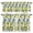 Yellow Blue, variant on Botanical Lemon Kitchen Curtains, Kitchen Curtains and Valances Set of 3, Spring Countryside Floral Blue Tile Light Filtering Tailored Tier Curtain 24 Inch Length Drapes for Cafe Sink Bedroom