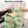 thumbnail image 5 of LightYellow Green Dinosaurs Silhouettes Pattern Bathroom Rugs Mat,Non Slip Microfiber Bathroom Rug,Rubber Backing,Soft Bathroom Mats for Bathroom Floor,Tub and Shower,20x32in(50x80cm), 5 of 5