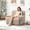 taupe, variant on 42" Wide Modern Upholstered Oversized Accent Chair, Boneless Single Sofa Chair, Chenille Armchair Comfy Reading Lounge Chair with Deep Seats for Living Room Bedroom Apartment, Dorms, Black
