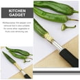 thumbnail image 4 of 2 Pcs Jalapenos Peppers Stainless Steel Slicer Cucumber Corer Manual Corers Melon and Fruit with Teeth (2pcs) Red Dates, 4 of 6