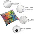 thumbnail image 4 of Acheng Street Graffiti Art Throw Pillow Covers Set of 2 Decorative Square Cushion Case Modern Farmhouse Pillowcase for Couch Sofa Bed Car Living Room Home Decor White, 4 of 6