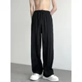 thumbnail image 3 of Pantalones de verano de poliéster para hombre, pantalones de traje rectos marrones para hombre, pantalones de moda, ropa clásica antiarrugas, elegantes y formales, 3 of 5