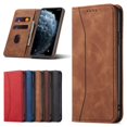 thumbnail image 2 of Suitable For IPhone14 Mobile Phone Leather Case Flip Business Wallet Protective Case Coffee, 2 of 2