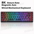 thumbnail image 6 of Magnetic Axis Gaming Mechanical Keyboard RGB Backlight 8K Return Rate Hot Swap switch Custom Key Range E-Sport Game keyboards, 6 of 9