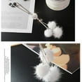 thumbnail image 4 of Bling Car Mirror Accessories Bling Love Heart Y Pink Plush Ball Rhinestones Diamond Car Accessories Crystal Car Rear View Mirror Charms Noticed VI012328-03, 4 of 6