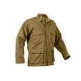 thumbnail image 1 of Rothco Poly/Cotton Twill Solid BDU Shirts - Coyote Brown, Large, 1 of 2
