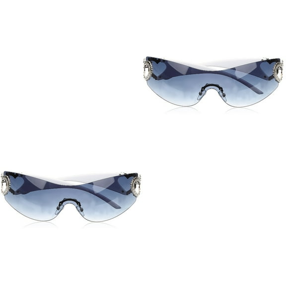 2 Pieces Women's Sunglasses Polarized Retro Miss Vacation Grey