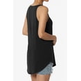 thumbnail image 4 of Women's PLUS Tank Tops Scoop Neck Loose Fit Summer Casual Round Hem Sleeveless Tee, 4 of 7