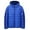 #027 Royal Blue, variant on HaHaHappy Mens Lightweight Down Jacket with Hood Oversized Shiny Packable Puffer Jacket Warm Insulated Padded Winter Coats Outwear Wine 5XL