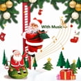 thumbnail image 4 of CHAO (Blanco) Escalera de Papá Noel Eléctrica Árbol de Navidad de Papá Noel con Música Navidad Súper Escalada Adorno de Papá Noel Árbol Regalos de Navidad Adornos de Puerta de Navidad Decoración del H, 4 of 4