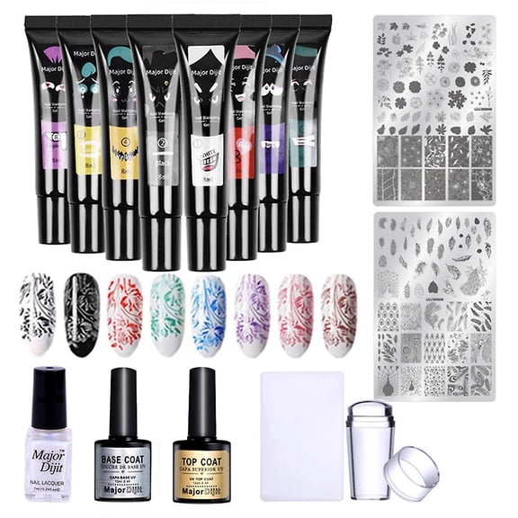 Nail Stamping Gel Stamper Transfer Printing Template Manicure Stamping Set