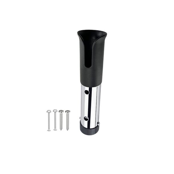 Portadores de pesca Accesorios Accesorios Resistente Soporte de acero inoxidable Soporte Fijación Accesorio Tubo de pie para almacenamiento de transporte Negro Monstrate OD019594-02B
