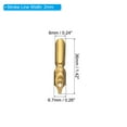 thumbnail image 2 of Uxcell 2mm Line Width Fountain Pen Nib Replacement 304 Stainless Steel for Drawing Writing Gold 5 Pack, 2 of 5