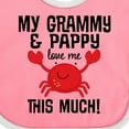 thumbnail image 4 of Inktastic Grammy and Pappy Love Me Boys or Girls Baby Bib, 4 of 4