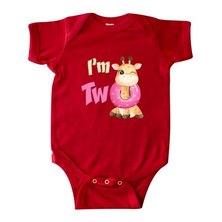 

Inktastic I m Two Giraffe Gift Baby Boy or Baby Girl Bodysuit