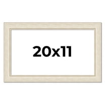 20x11 Frame White Real Wood Picture Frame Width 1.75 inches | Interior Frame Depth 0.5 inches |