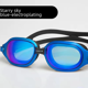 thumbnail image 1 of Gafas de natación Ruishier de alta definición, resistentes al agua y antivaho, con montura grande, para hombres y mujeres, 1 of 4