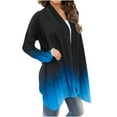 thumbnail image 3 of Long Sleeve Cardigan for Women Dressy,Shawl Collar Cardigans for Women Lightweight 2024 Fall Gradient Print Dusters Casual Comfort Open Front Kimonos Sweaters Draped Flowy Cover Up Blouse Coat, 3 of 6