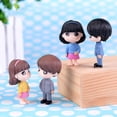 thumbnail image 3 of Ayyufe Miniature Dolls 2Pcs/Set Boy Girl Cartoon Doll Miniature Ornaments Garden Dollhouse Decoration, 3 of 4